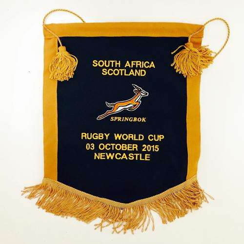 2015 Match Pennant Rugby World Cup (RWC) South Africa vs Scotland